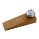 Blue Flower Crackle Ceramic Wooden Door Stopper